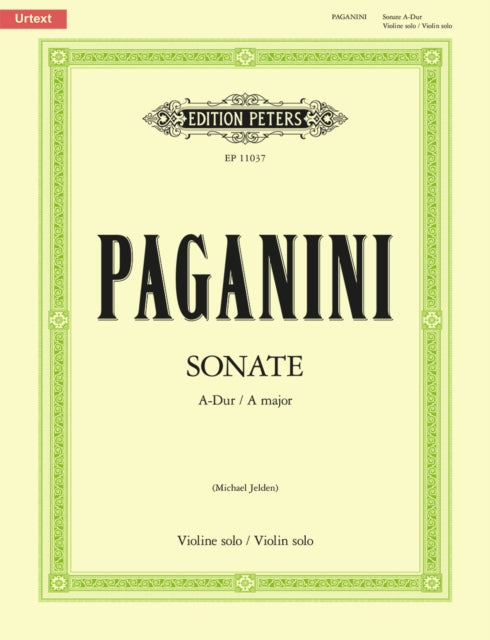Book cover of: Sonata in A