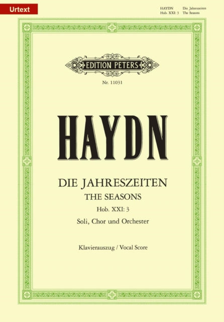 Book cover of: Seasons Hob XXI/3 (Vocal Score