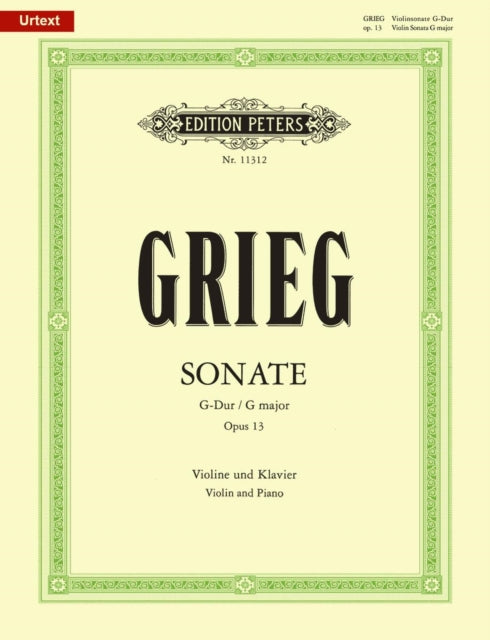 Book cover of: Violin Sonata No. 2 in G Op.13