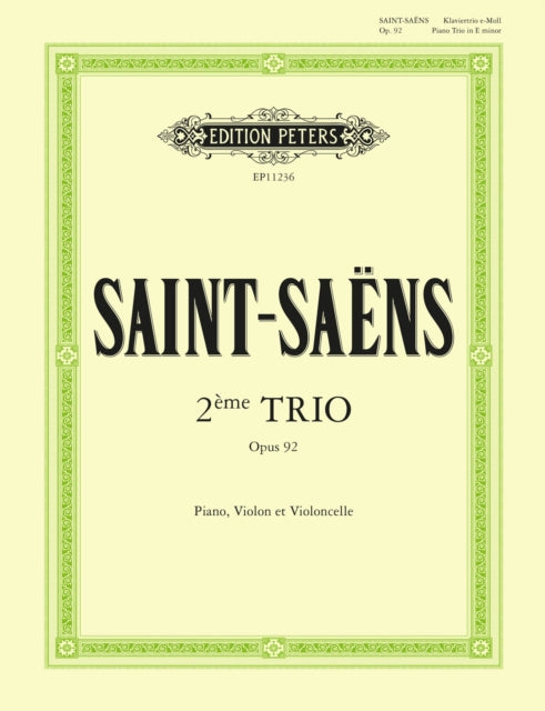 Book cover of: Piano Trio No. 2 in E Minor Op.92