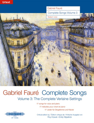 Complete Songs Volume 3: The Complete Verlaine Settings (Medium Voice)