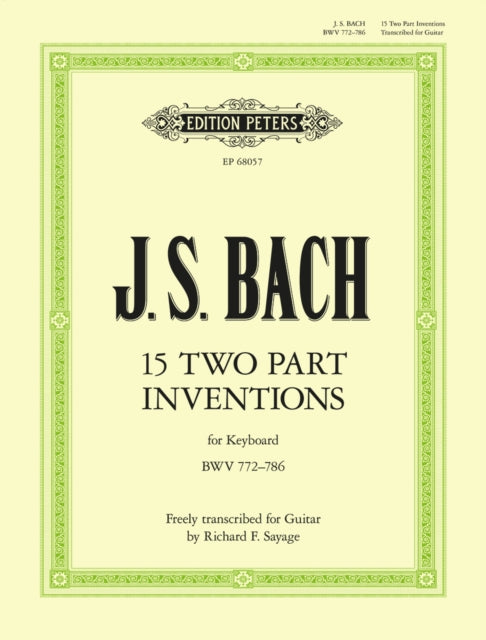 Book cover of: 15 Two-part Inventions