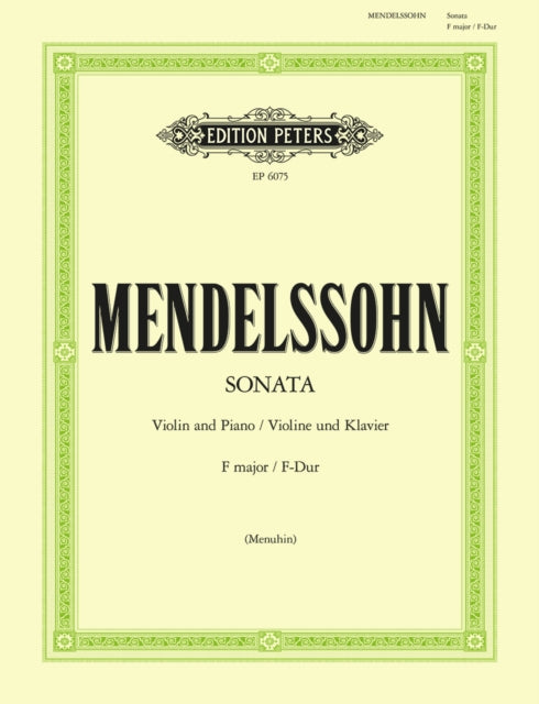 Book cover of: Sonata in F