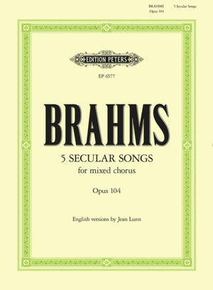 Unaccompanied Secular Songs for Mixed Chorus, Vol.4