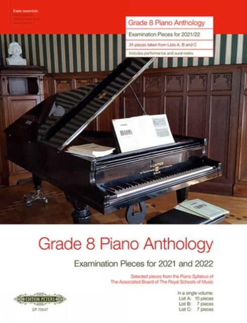 Book cover of: Grade 8 Piano Anthology: Examination Pieces for 2021 and 2022