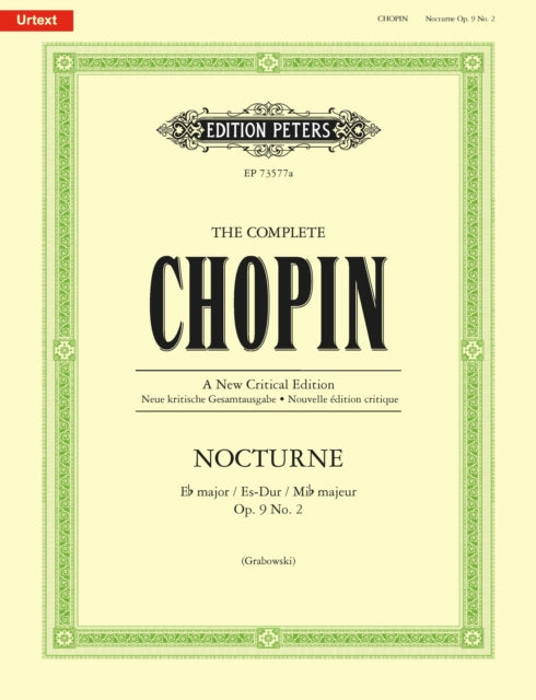 Book cover of: Complete Chopin: Nocturne in E flat major, Op. 9 No. 2