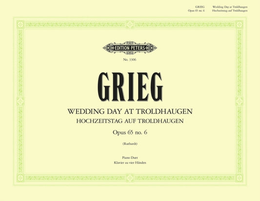 Book cover of: Wedding Day at Troldhaugen Op.65 No. 6