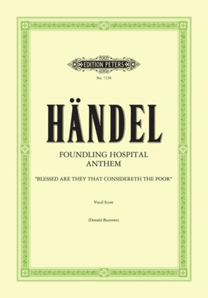 Foundling Hospital Anthem (Eng) (Urtext