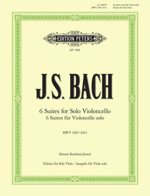 6 Suites for Solo Violoncello BWV1007-1012 (for Viola)