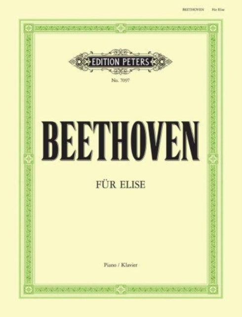 Book cover of: Fur Elise WoO 59 for Piano