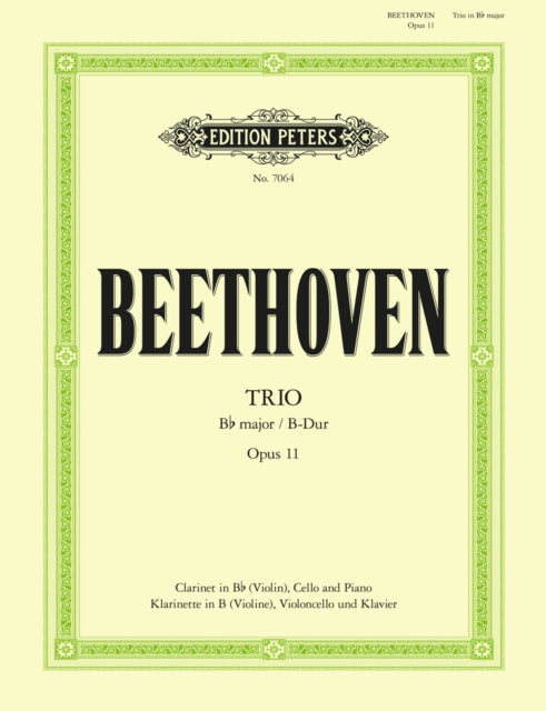 Book cover of: Trio in B flat major Op. 11