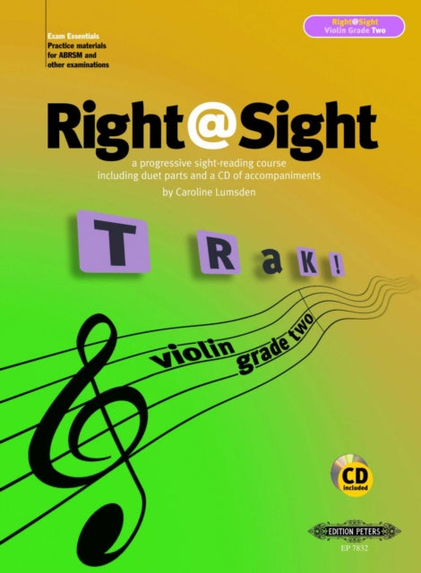 Book cover of: Right@Sight for Violin, Grade 2 (includes duet parts and a CD of accompaniments)