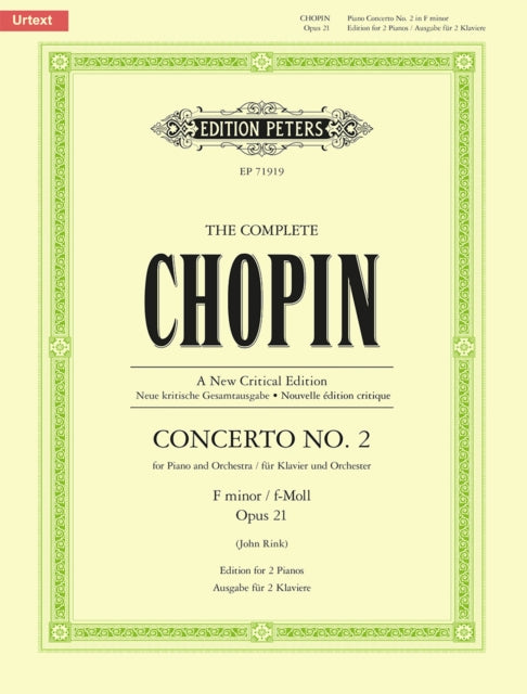Book cover of: Complete Chopin: Piano Concerto No. 2 in F minor Op. 21