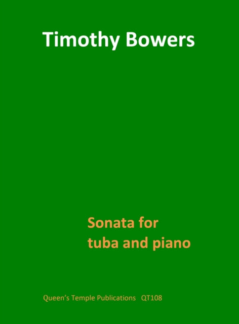 Book cover of: Sonata for Tuba and Piano