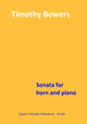 Book cover of: Sonata for Horn and Piano