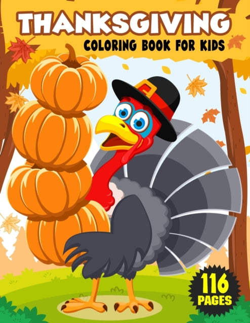 Book cover of: Thanksgiving Coloring Book for Kids. By: Color Publications