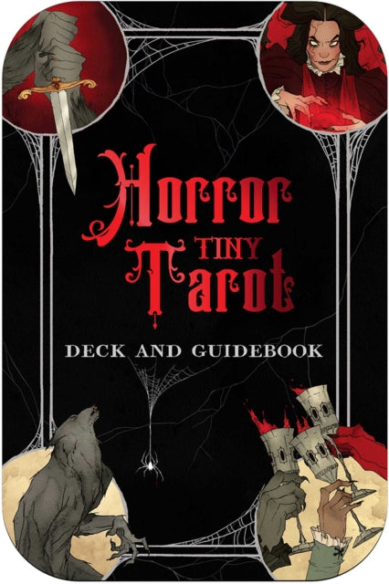 Book cover of: Horror Tiny Tarot Deck and Guidebook
