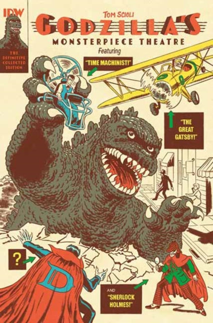 Book cover of: Godzilla’s Monsterpiece Theatre. By: Tom Scioli