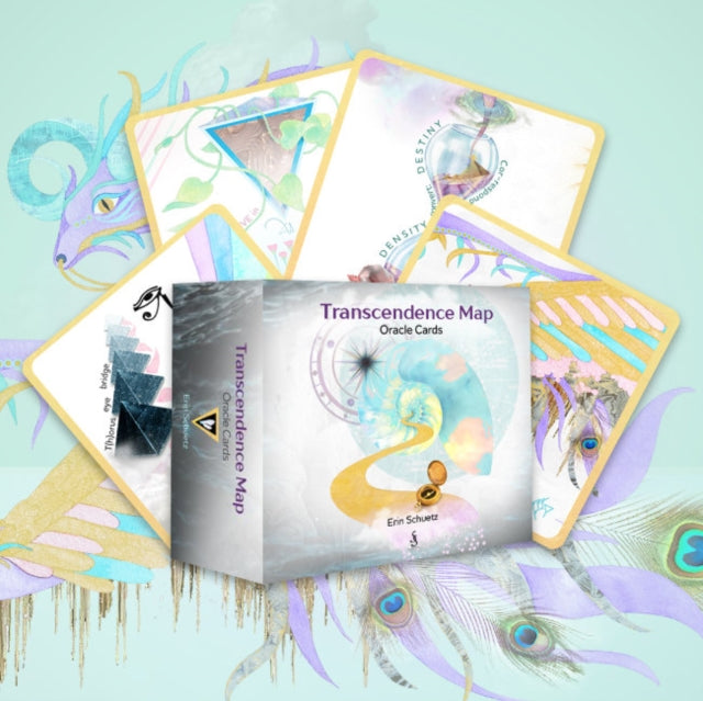 Transcendence Map Oracle, Alchemical Cartography for Remembrance and Navigation (46 Full-Color Cards and 112-Page Full-Color Guidebook) 9798987986660 Erin Schuetz